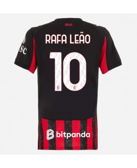 Günstige AC Milan Rafael Leao #10 Heimtrikot Damen 2025-26 Kurzarm